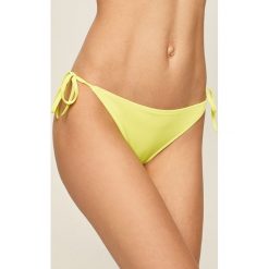 Calvin Klein - Figi kąpielowe. Żółte stroje kąpielowe damskie Calvin Klein, xl, z aplikacjami, z elastanu. W wyprzedaży za 119,90 zł.