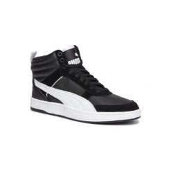 PUMA REBOUND STREET V2 BLACK 36371502 Czarny. Czarne buty sportowe męskie Puma, z zamszu. Za 269,99 zł.