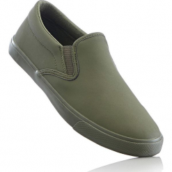 Buty wsuwane bonprix oliwkowy. Zielone buty sportowe damskie bonprix. Za 32,99 zł.