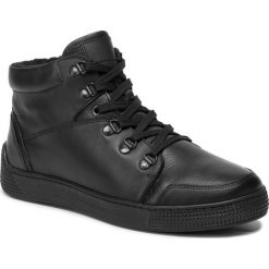 Sneakersy KRISBUT - 6563-3-4 Czarny. Czarne sneakersy męskie Krisbut, na co dzień, bez wzorów, ze skóry, bez zapięcia. Za 329,00 zł.