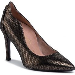 Szpilki TAMARIS - 1-22401-23 Bronce Struct. 918. Żółte półbuty damskie Tamaris, z aplikacjami, z zamszu, eleganckie, bez obcasa, na obcasie, bez zapięcia. W wyprzedaży za 259,00 zł.