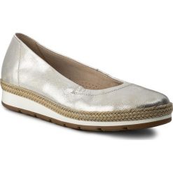 Espadryle GABOR - 82.400.61 Silber (Jute). Szare espadryle damskie marki Gabor, na co dzień, bez wzorów, ze skóry, bez obcasa, na płaskiej podeszwie, bez zapięcia. W wyprzedaży za 319,00 zł.