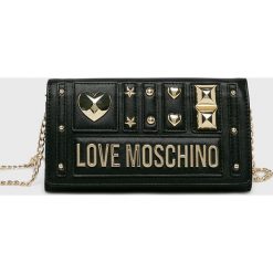 Love Moschino - Portfel. Czarne portfele damskie Love Moschino, w paski, z materiału. Za 569,90 zł.