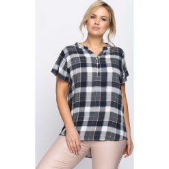 Granatowa Bluzka Don't Expect Results. Niebieskie bluzki asymetryczne Born2be, xxl. Za 34,99 zł.