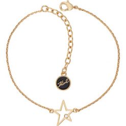 Karl Lagerfeld - Bransoletka. Żółte bransoletki damskie KARL LAGERFELD, z kryształem, metalowe. Za 299,90 zł.