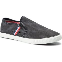 Tenisówki LANETTI - MS19004 Black. Czarne półbuty męskie Lanetti, na co dzień, bez wzorów, z gumy, bez zapięcia. W wyprzedaży za 39,99 zł.