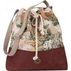 Torebka worek "BUCKET BAG", kolor bordo bloom. Czerwone torebki worki damskie me&BAGS, w paski, z tkaniny, na ramię, duże, bez dodatków. Za 219,00 zł.