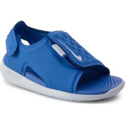 Sandały NIKE - Sunray Adjust 5 (TD) AJ9077 400 Game Royal/Wolf Grey. Niebieskie sandały chłopięce Nike, z materiału. Za 109,00 zł.