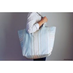 Torba XXL PASTELOWE PASKI. Torby damskie plażowe Pakamera, w paski, duże, bez dodatków. Za 190,00 zł.