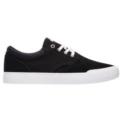 Quiksilver Vera Nt Black / Black / White aqys300066-Xkkw (Rozmiar 42). Czarne buty sportowe męskie marki Quiksilver, z zamszu, bez zapięcia. W wyprzedaży za 200,00 zł.
