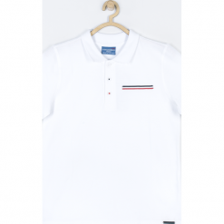 Koszulka. Białe t-shirty chłopięce BACK TO SCHOOL BOY, z aplikacjami, z dzianiny, z krótkim rękawem. Za 59,90 zł.