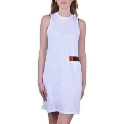 Calvin Klein Kobiety ubierają Muscle Tank Dress KW0KW00710 -143 PVH White (rozmiar L). Białe spódniczki damskie Calvin Klein, l, bez wzorów. W wyprzedaży za 197,00 zł.