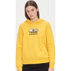 Bluza z kapturem Snoopy - Żółty. Żółte bluzy damskie House, s, bez wzorów, bez rękawów, z kapturem. Za 89,99 zł.