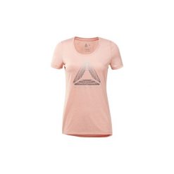 T-shirty z krótkim rękawem Reebok Sport Koszulka Running Reflective. Różowe topy sportowe damskie marki Reebok Sport, s, bez wzorów, bez kołnierzyka, z krótkim rękawem, krótkie, bez kaptura. Za 169,00 zł.