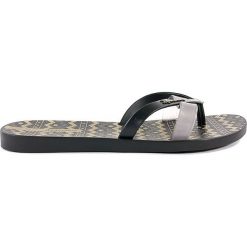 JAPONKI DAMSKIE IPA 82289 CZA. Klapki damskie Ipanema, bez wzorów, z tworzywa sztucznego, bez obcasa. Za 42,99 zł.