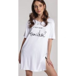 Biały T-shirt Adrialy. Białe t-shirty damskie Renee, xl, bez wzorów, bez kołnierzyka. Za 69,99 zł.
