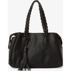 Suri Frey - Damska torba shopper – Piggy, czarny. Czarne torby damskie na zakupy SURI FREY, bez wzorów, ze skóry, eleganckie, z frędzlami. Za 139,95 zł.