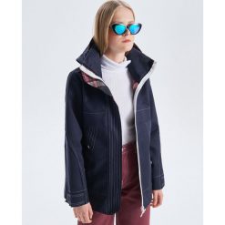 Kurtka z kapturem - Granatowy. Niebieskie kurtki damskie Cropp, s, bez wzorów, z kapturem. Za 189,99 zł.
