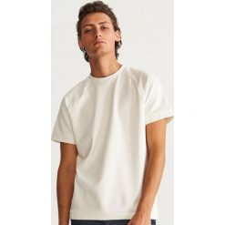 T-shirty męskie: T-shirt - Kremowy