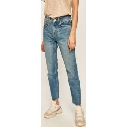 Answear - Jeansy. Niebieskie jeansy damskie ANSWEAR, s, z podwyższonym stanem. W wyprzedaży za 99,90 zł.