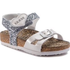 Sandały GUESS - Niestar FI6NIT ELE03 040G. Szare sandały dziewczęce Guess, ze skóry ekologicznej, bez zapięcia. Za 259,00 zł.