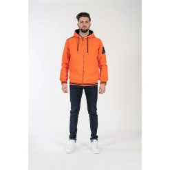 Bluza w kolorze pomarańczowym. Pomarańczowe bluzy męskie American College, xs, z aplikacjami, z materiału, z kapturem, bez rękawów, bez kaptura. W wyprzedaży za 132,95 zł.