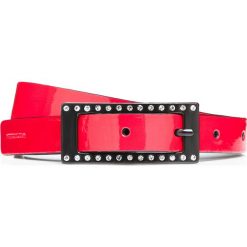 Pasek damski. Czerwone paski damskie Wittchen, w paski, ze skóry, eleganckie. W wyprzedaży za 119,90 zł.