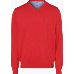 Fynch Hatton - Sweter męski, czerwony. Czerwone swetry męskie marki Fynch-Hatton, xl, bez wzorów, z bawełny, bez kołnierzyka, bez kaptura. Za 249,95 zł.