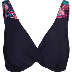 Biustonosz bikini na fiszbinach bonprix ciemnoniebieski. Niebieskie stroje kąpielowe damskie bonprix, bez wzorów. Za 64,99 zł.