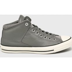 Converse - Trampki. Szare trampki męskie marki Converse, ze skóry, na sznurówki. W wyprzedaży za 269,90 zł.