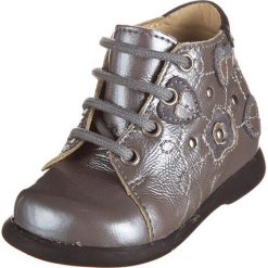 Buciki niemowlęce: Skórzane buty „Tricot Lim” w kolorze srebrnym do nauki chodzenia