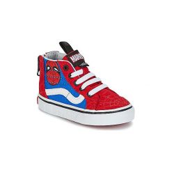 Buty Dziecko Vans SK8-HI ZIP MARVEL. Czerwone trampki chłopięce Vans, z motywem z bajki. Za 215,10 zł.