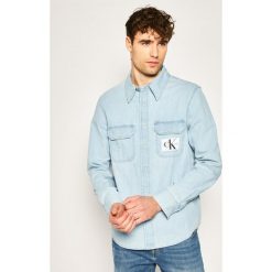 Koszula Calvin Klein Jeans Denim Utility Shirt J30J314655. Niebieskie koszule męskie Calvin Klein Jeans, xxl, bez wzorów, z bawełny, casualowe, bez kołnierzyka, bez rękawów. Za 399,00 zł.