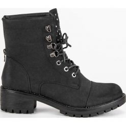 STYLOWE CZARNE WORKERY VINCEZA. Czarne botki damskie na zamek Vinceza. Za 159,00 zł.