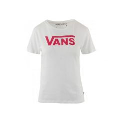 Vans Koszulka Flying V Crew White Xs. Białe topy sportowe damskie marki Vans, uniwersalny, z klasycznym kołnierzykiem. W wyprzedaży za 69,00 zł.