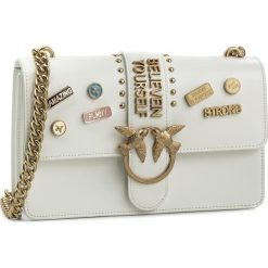 Torebka PINKO - Love Pins 1P212Z Y4J3 White Z04. Białe listonoszki damskie marki Pinko. W wyprzedaży za 1159,00 zł.