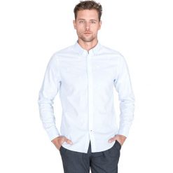 Tommy Hilfiger Koszula Niebieski. Niebieskie koszule męskie TOMMY HILFIGER, s, z haftami, z bawełny, bez kołnierzyka, z długim rękawem. Za 426,95 zł.