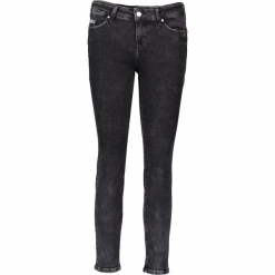 Dżinsy "Jasmin" - Slim fit - w kolorze antracytowym. Szare jeansy damskie relaxed fit marki Mustang, z aplikacjami. W wyprzedaży za 195,95 zł.