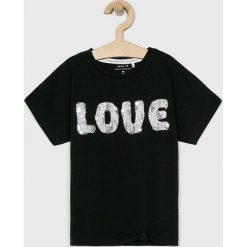 Name it - T-shirt dziecięcy 116-152 cm. Bluzki dziewczęce Name it, z aplikacjami, z elastanu, z okrągłym kołnierzem, bez rękawów, bez kaptura. W wyprzedaży za 44,90 zł.