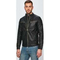 Tom Tailor Denim - Kurtka. Czarne płaszcze męskie TOM TAILOR DENIM, s, bez wzorów, z poliesteru, krótkie, bez kaptura. W wyprzedaży za 319,90 zł.