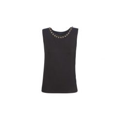 Bluzki Guess SALLY. Czarne bluzki damskie Guess, s, bez wzorów, bez kołnierzyka, bez rękawów. Za 219,00 zł.