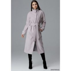 Płaszcz M624 Beż. Szare płaszcze damskie Pakamera, m, eleganckie. Za 329,00 zł.