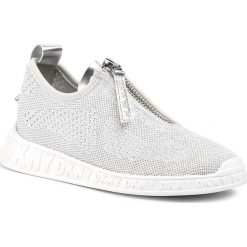 Sneakersy DKNY Melissa K4907113. Szare półbuty damskie DKNY, bez wzorów, bez obcasa, bez zapięcia. W wyprzedaży za 379,00 zł.