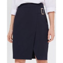 Spódnica midi z klamrą - Niebieski. Niebieskie spódniczki damskie Mohito, midi. Za 139,99 zł.