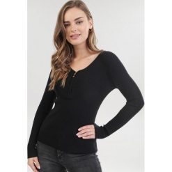 Czarny Sweter Krynreia. Czarne swetry damskie Born2be, s, bez wzorów, bez rękawów, bez kaptura. Za 59,99 zł.