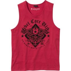 Tank top bonprix ciemnoczerwony. Czerwone koszulki męskie bonprix, xxl, bez wzorów, z okrągłym kołnierzem. Za 29,99 zł.