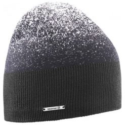 Salomon Czapka Angel Beanie Black/Forged Iron. Czarne czapki zimowe damskie marki Salomon, z polaru. W wyprzedaży za 95,00 zł.