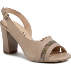 Sandały CAPRICE - 9-28314-24 Beige Comb 408. Brązowe klapki damskie Caprice, bez wzorów, ze skóry, bez obcasa, na obcasie. W wyprzedaży za 189,00 zł.