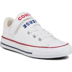 Trampki CONVERSE - Ctas Double Strap Ox 66627C White/University Red/Rush Blue. Białe trampki chłopięce Converse, bez wzorów, z gumy, na rzepy. Za 199,00 zł.