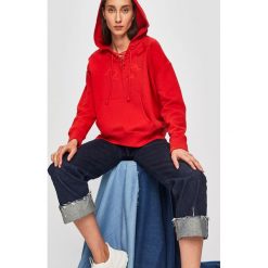 Levi's Made & Crafted - Bluza. Czerwone bluzy damskie Levi's® Made & Crafted, s, bez wzorów, z bawełny, bez rękawów, z kapturem. W wyprzedaży za 429,90 zł.